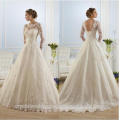 Vestidos de Noiva Vestido de Noiva Casamento Mariage Boda Ball Gown Long Sleeves Lace Wedding Dresses MW2192